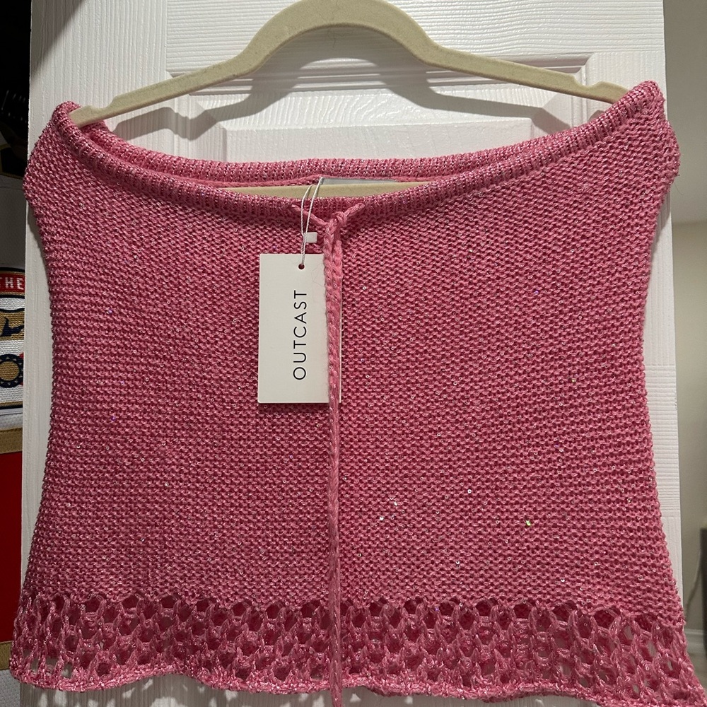 Outcast Zarae Mini Skirt Hot Pink - Picture 4 of 4